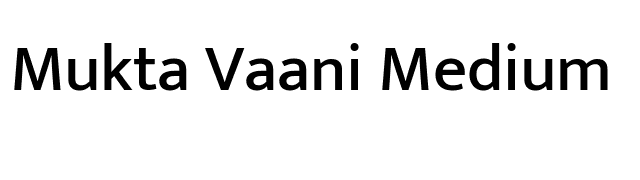 Mukta Vaani Medium font preview