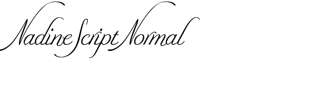 NadineScriptNormal font preview