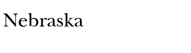 Nebraska font preview