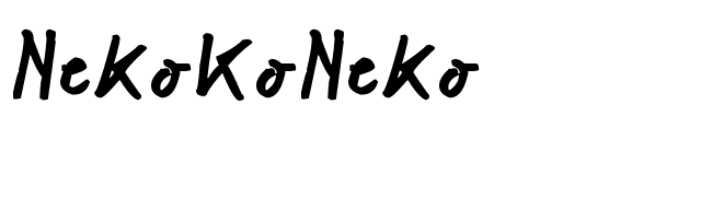 NekoKoNeko font preview