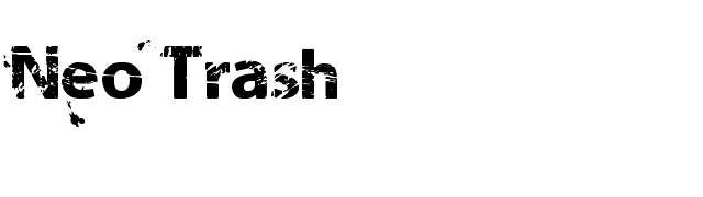 Neo Trash font preview