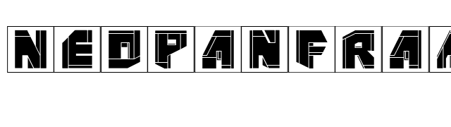 NeoPanFrames font preview