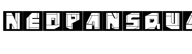 NeoPanSquares font preview