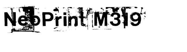 NeoPrint M319 font preview