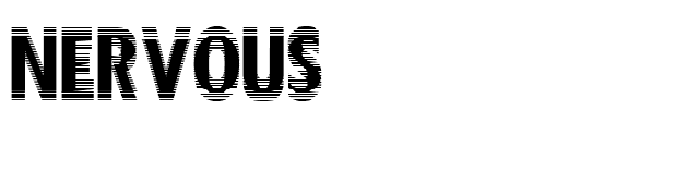 Nervous font preview