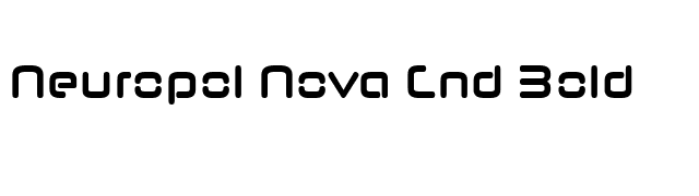 Neuropol Nova Cnd Bold font preview