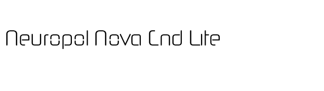 Neuropol Nova Cnd Lite font preview