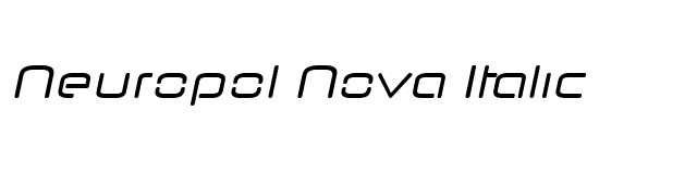 Neuropol Nova Italic font preview