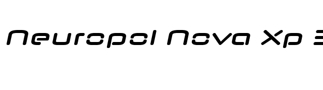 Neuropol Nova Xp Bold Italic font preview