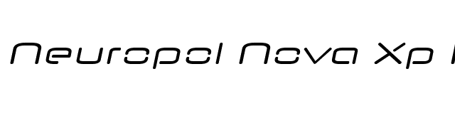 Neuropol Nova Xp Italic font preview