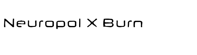 Neuropol X Burn font preview