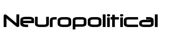 Neuropolitical font preview