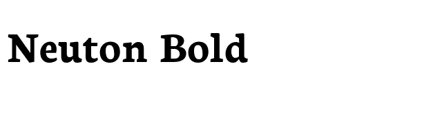 Neuton Bold font preview