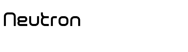 Neutron font preview