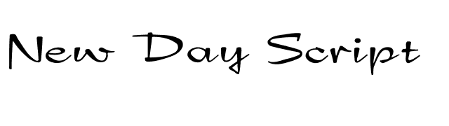 New Day Script font preview