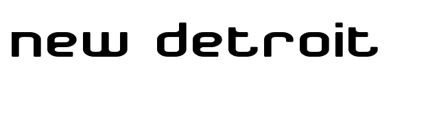 New Detroit font preview