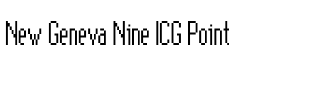 New Geneva Nine ICG Point font preview