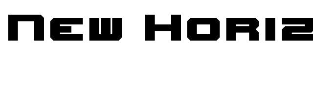 New Horizons font preview