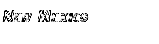 New Mexico font preview