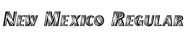 New Mexico Regular font preview