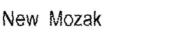 New Mozak font preview