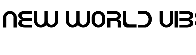 New World Vibes font preview