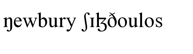 Newbury SILDoulos font preview