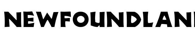 Newfoundland font preview