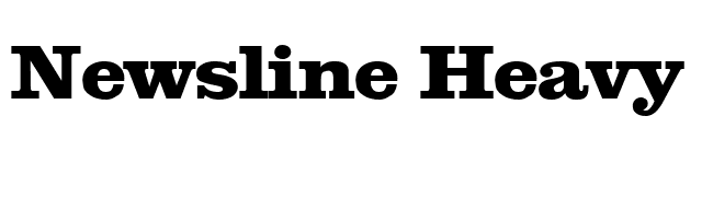 Newsline Heavy SF Bold font preview