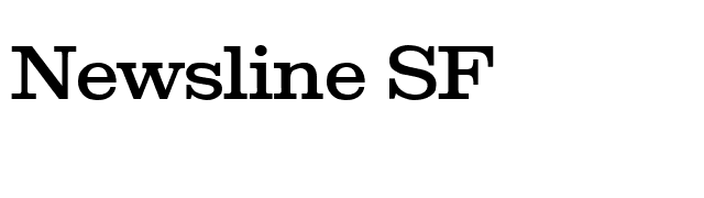 Newsline SF font preview