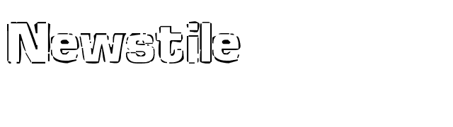 Newstile font preview