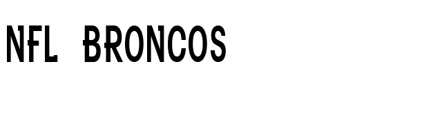 NFL Broncos font preview