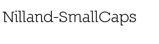 Nilland-SmallCaps font preview