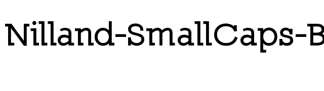 Nilland-SmallCaps-Bold font preview