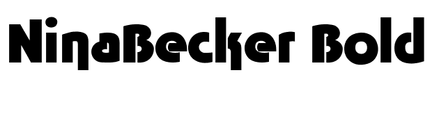 NinaBecker Bold font preview