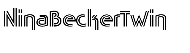 NinaBeckerTwin font preview