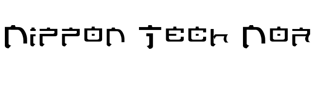 Nippon Tech Normal font preview