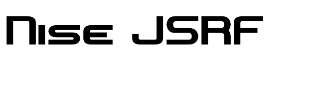 Nise JSRF font preview