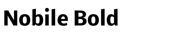 Nobile Bold font preview