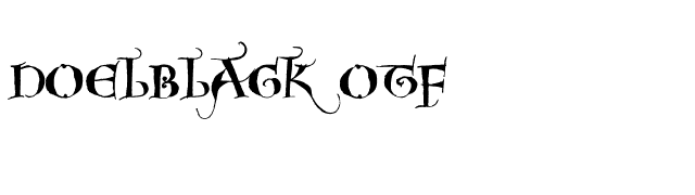 NoelBlack OTF font preview