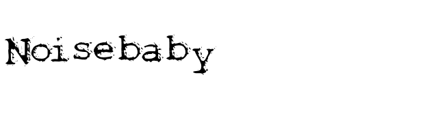 Noisebaby font preview