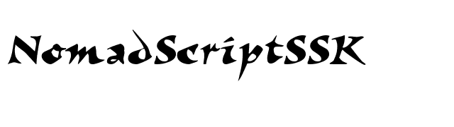 NomadScriptSSK font preview