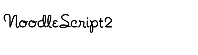 NoodleScript2 font preview