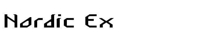 Nordic Ex font preview