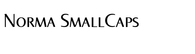 Norma SmallCaps font preview