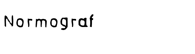 Normograf font preview