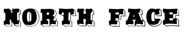 North Face font preview