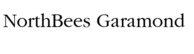 NorthBees Garamond font preview