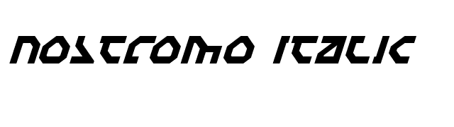 Nostromo Italic font preview