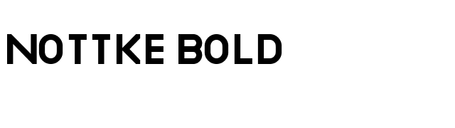 Nottke Bold font preview